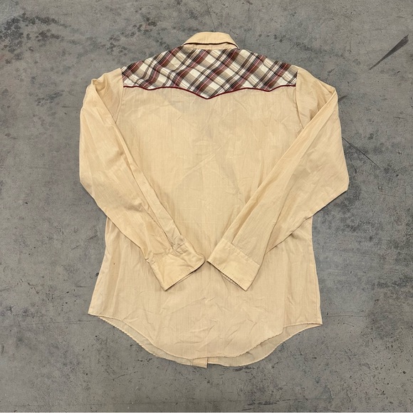 Mens Vintage Chess King Western Shirt Size L - Picture 7 of 8